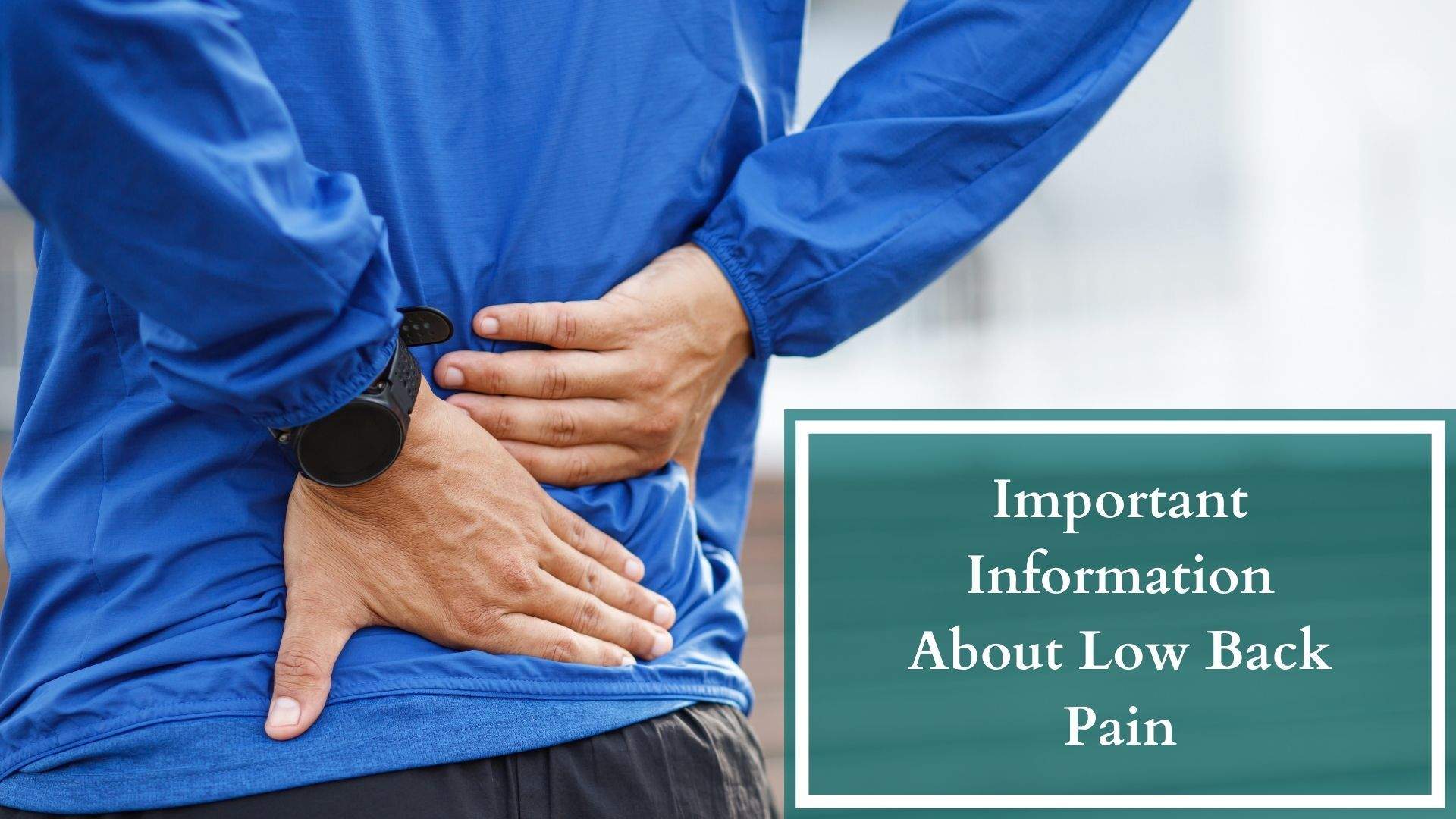 Important Information About Low Back Pain